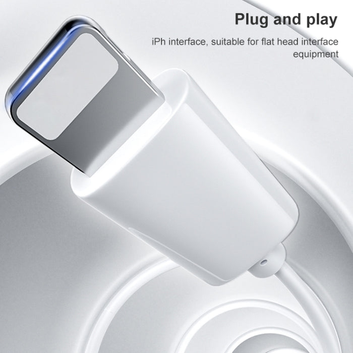 WK Y19 MAX iDeal Series Auriculares internos con cable estéreo HIFI de 8 pines, longitud: 1,2 m