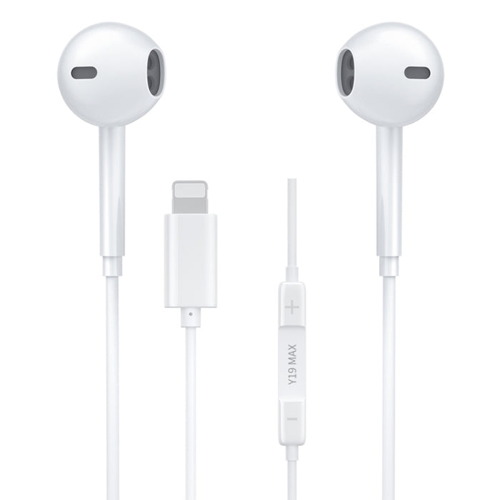 WK Y19 MAX iDeal Series Auriculares internos con cable estéreo HIFI de 8 pines, longitud: 1,2 m