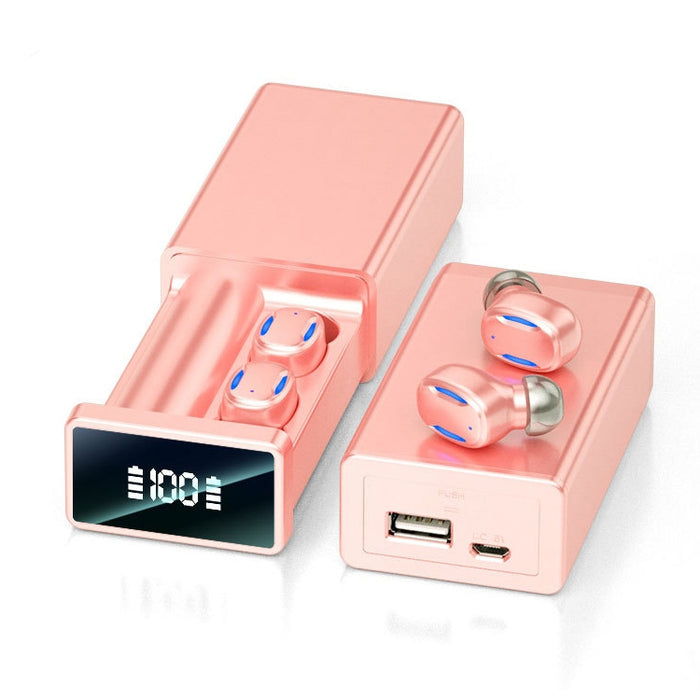 Auricular Bluetooth A22 versión en inglés con pantalla Digital extraíble y caja de carga magnética, soporte de luz táctil y banco de energía