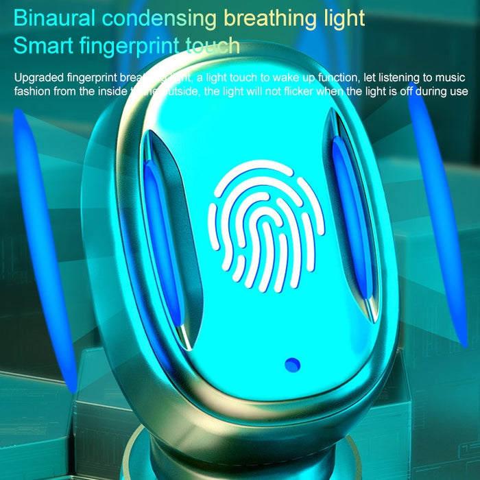 Auricular Bluetooth A22 versión en inglés con pantalla Digital extraíble y caja de carga magnética, soporte de luz táctil y banco de energía