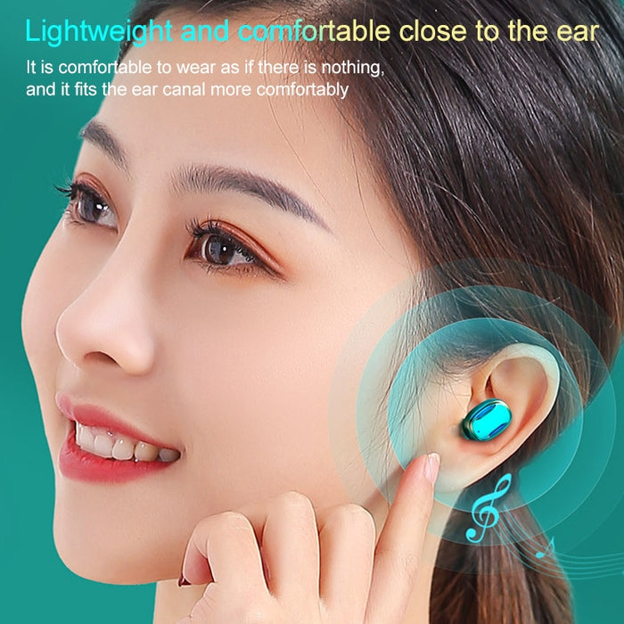 Auricular Bluetooth A22 versión en inglés con pantalla Digital extraíble y caja de carga magnética, soporte de luz táctil y banco de energía