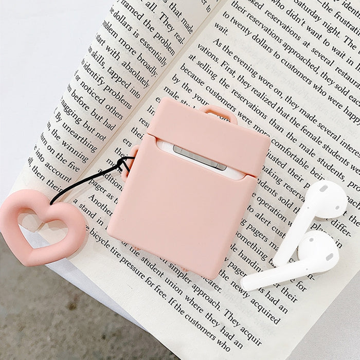 Auriculares inalámbricos Funda protectora de silicona color caramelo a prueba de golpes para Apple AirPods 1/2