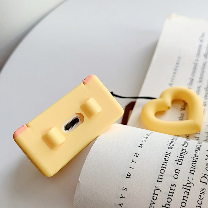 Auriculares inalámbricos Funda protectora de silicona color caramelo a prueba de golpes para Apple AirPods 1/2