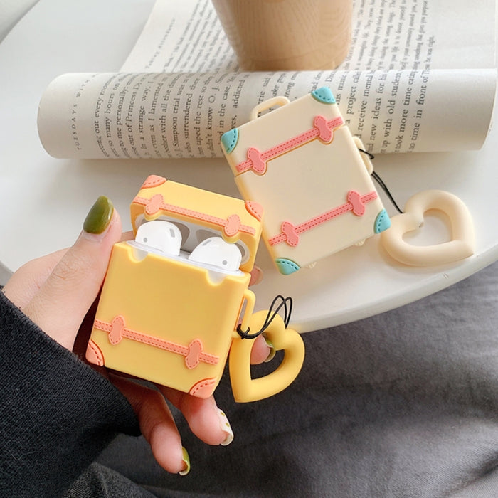 Auriculares inalámbricos Funda protectora de silicona color caramelo a prueba de golpes para Apple AirPods 1/2