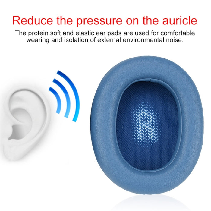 Para auriculares JBL Everest Elite 750NC cuero de imitación + orejeras protectoras suaves de espuma para auriculares, un par