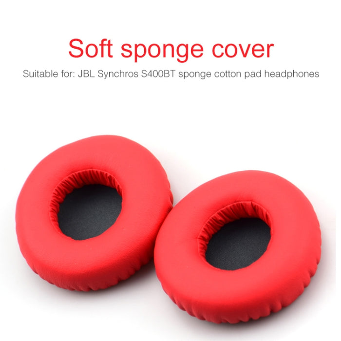 2 uds para auriculares JBL Synchros S400BT cuero de imitación + espuma viscoelástica funda protectora suave para auriculares orejeras
