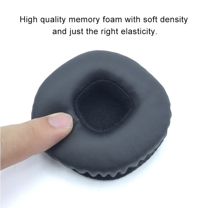 1 par de orejeras suaves de piel sintética + espuma viscoelástica para auriculares Marshall MID ANC, con hebilla de placa de goma