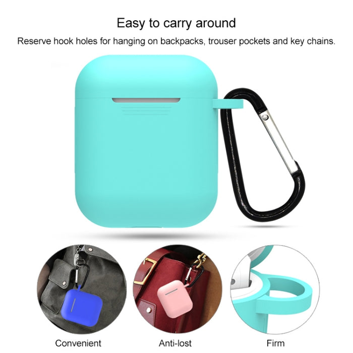 Funda protectora de silicona a prueba de golpes para auriculares inalámbricos de 7 piezas para Apple AirPods 1/2