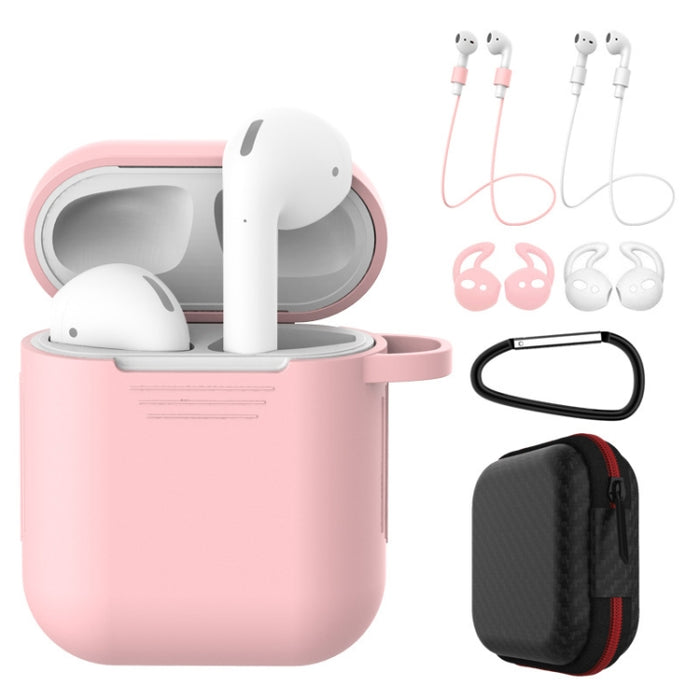 Funda protectora de silicona a prueba de golpes para auriculares inalámbricos de 7 piezas para Apple AirPods 1/2