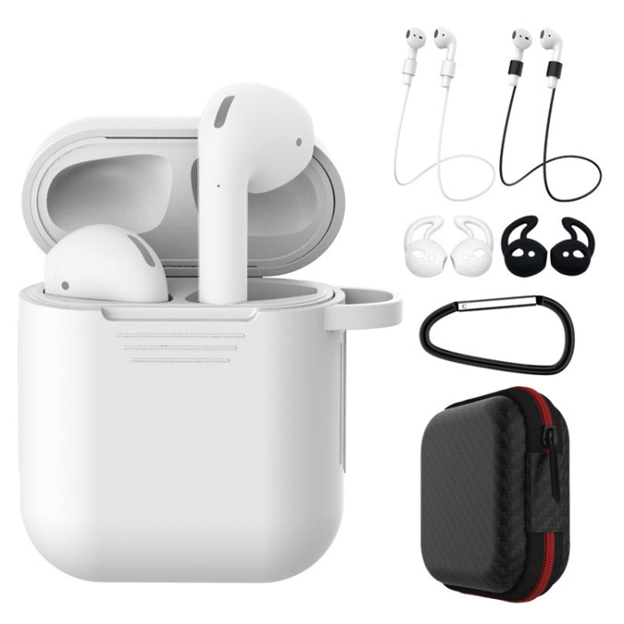 Funda protectora de silicona a prueba de golpes para auriculares inalámbricos de 7 piezas para Apple AirPods 1/2