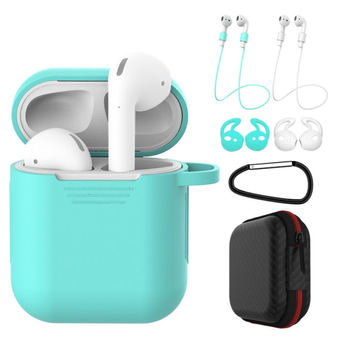 Funda protectora de silicona a prueba de golpes para auriculares inalámbricos de 7 piezas para Apple AirPods 1/2
