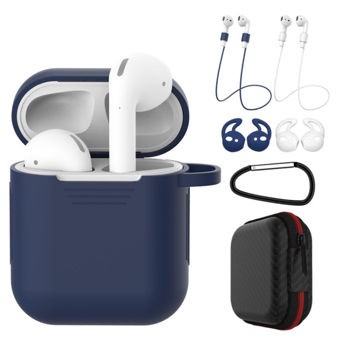 Funda protectora de silicona a prueba de golpes para auriculares inalámbricos de 7 piezas para Apple AirPods 1/2