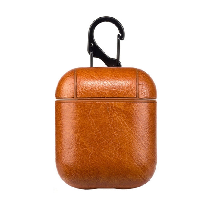 Auriculares inalámbricos Litchi Texture Funda protectora de silicona a prueba de golpes para Apple AirPods 1/2