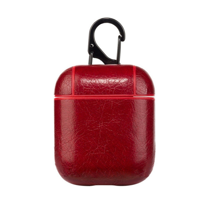 Auriculares inalámbricos Litchi Texture Funda protectora de silicona a prueba de golpes para Apple AirPods 1/2