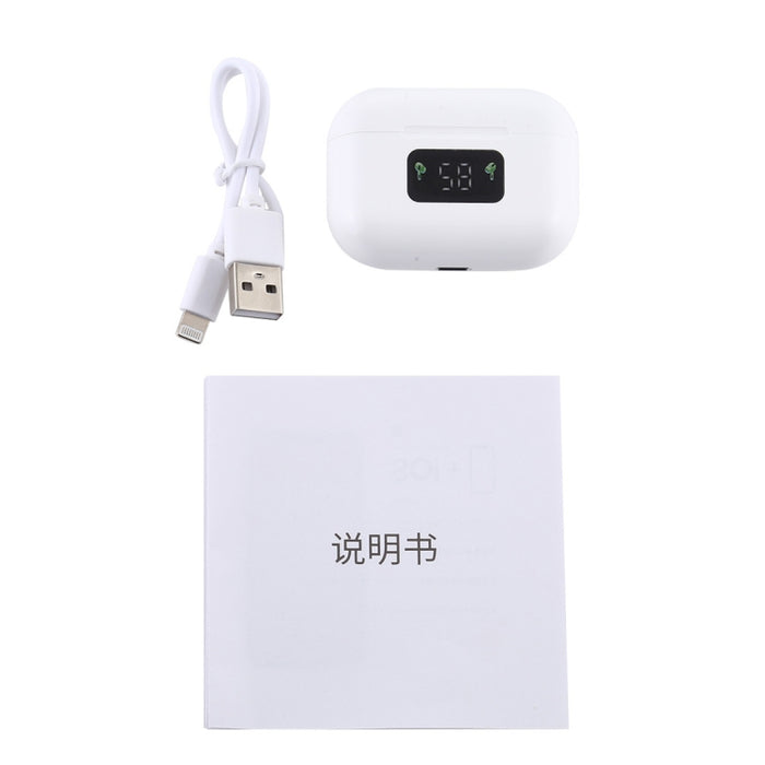 i58 TWS Bluetooth 5.0 Touch Auricular inalámbrico Bluetooth para equipos de sistema IOS, con caja de carga de atracción magnética y pantalla digital inteligente, compatible con Siri