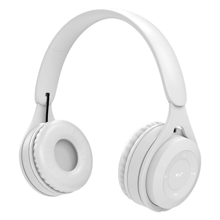 Auriculares Bluetooth Macaron con calidad de sonido de alta fidelidad Y08, compatible con llamadas, tarjeta TF y AUX de 3,5 mm