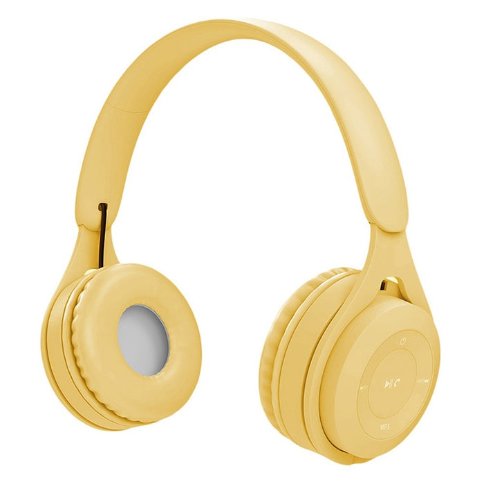 Auriculares Bluetooth Macaron con calidad de sonido de alta fidelidad Y08, compatible con llamadas, tarjeta TF y AUX de 3,5 mm