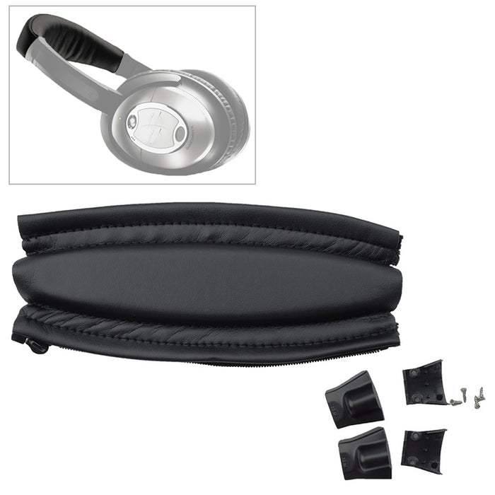 10 Uds. Para auriculares Bose QC2/QC15, cubierta de cuero para casco con piezas de plástico y tornillos