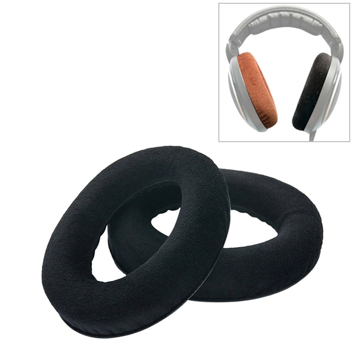 2 PCS para Sennheiser HD515 / HD555 / HD595 / HD598 / HD558 / PC360 Funda de cojín de franela para auriculares Orejeras Almohadillas de repuesto con ajuste de tono de algodón