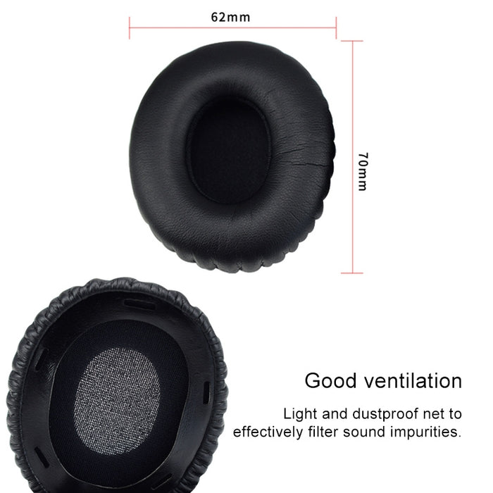Funda protectora de auriculares de esponja de 2 piezas con hebilla de tarjeta para Sony MDR-10RC