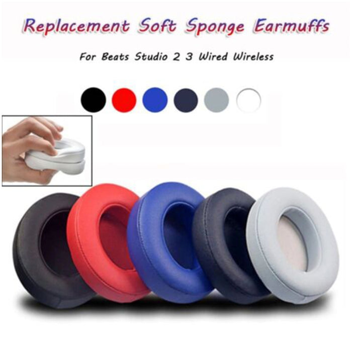 1 par de chaquetas para auriculares con orejeras de esponja suave para Beats Solo 2,0, versión con cable