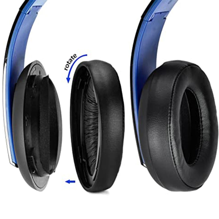 2 uds. Chaqueta suave para auriculares con orejeras para auriculares estéreo inalámbricos dorados Sony PS4