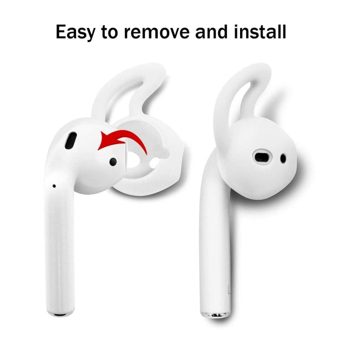 ENKAY Hat-prince Auriculares Almohadillas Gancho para la Oreja Antipérdida para Apple AirPods, 2 Pares