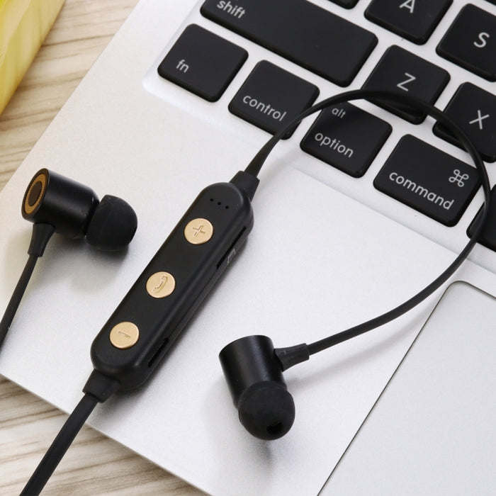 Auriculares Bluetooth V5.0 Bluetooth de absorción magnética deportivos portátiles MG-G22, tarjeta TF de soporte