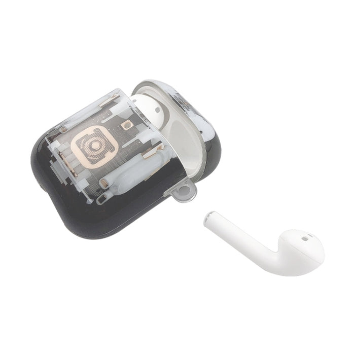 Para AirPods 1/2 Funda protectora para auriculares de TPU con estructura mecánica