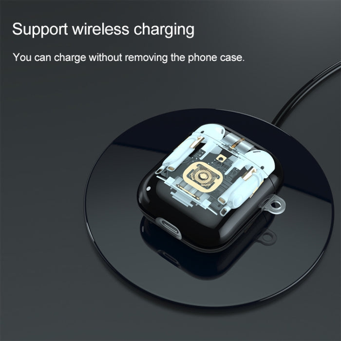 Para AirPods 1/2 Funda protectora para auriculares de TPU con estructura mecánica