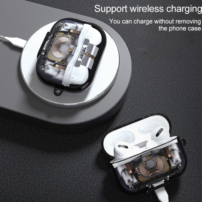 Para AirPods Pro Estructura mecánica TPU Funda protectora para auriculares