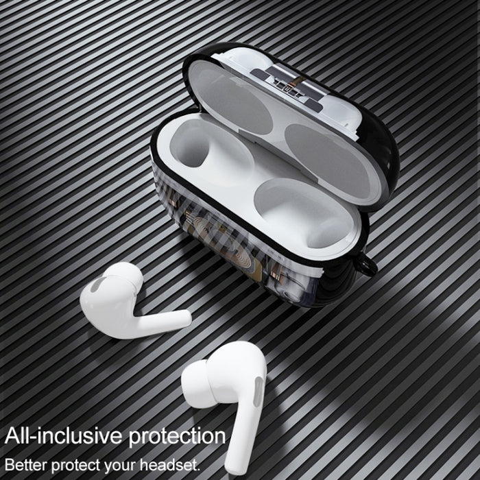 Para AirPods Pro Estructura mecánica TPU Funda protectora para auriculares