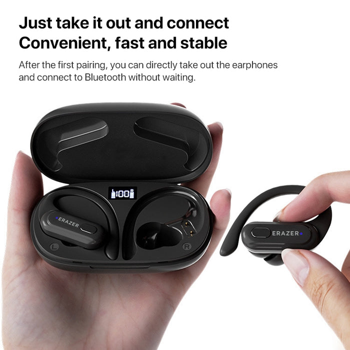 Lenovo XT60 Bluetooth 5.3 Auricular Bluetooth inalámbrico deportivo montado en la oreja, XT60 Pro