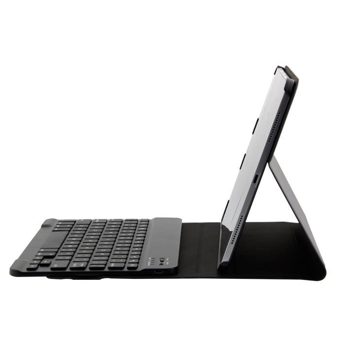 1130B Teclado desmontable con textura cepillada ABS Bluetooth 3.0 + Funda para tableta de cuero con textura de piel de cordero para iPad Pro de 11 pulgadas (2018), con ajuste de tres velocidades / Magnético / Función de suspensión