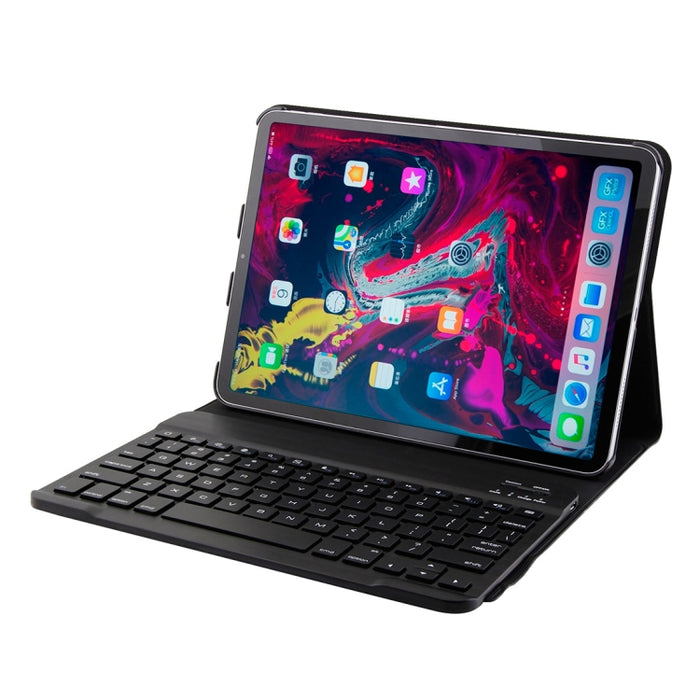 1130B Teclado desmontable con textura cepillada ABS Bluetooth 3.0 + Funda para tableta de cuero con textura de piel de cordero para iPad Pro de 11 pulgadas (2018), con ajuste de tres velocidades / Magnético / Función de suspensión