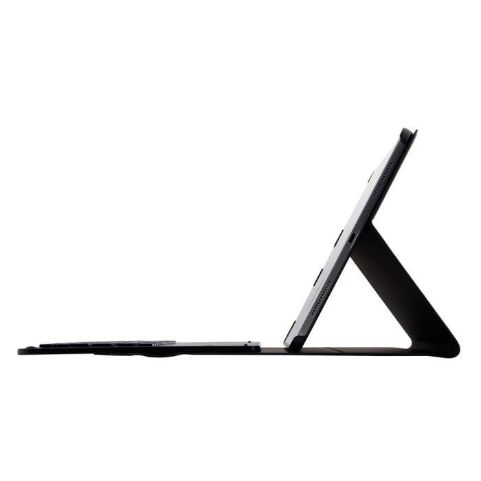 1139B Teclado desmontable de aleación de aluminio Bluetooth 3.0 + Funda para tableta de cuero con textura de piel de cordero para iPad Pro de 11 pulgadas (2018), con ajuste de tres velocidades / Magnético / Función de suspensión