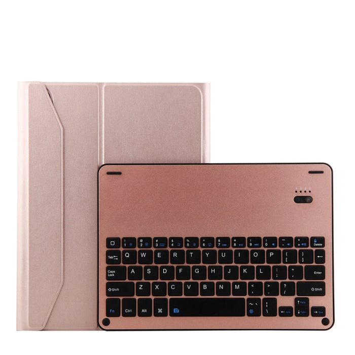 1139B Teclado desmontable de aleación de aluminio Bluetooth 3.0 + Funda para tableta de cuero con textura de piel de cordero para iPad Pro de 11 pulgadas (2018), con ajuste de tres velocidades / Magnético / Función de suspensión