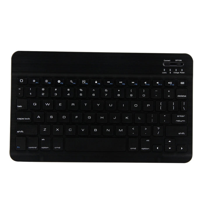 FT-1030 Bluetooth 3.0 ABS Teclado de textura cepillada + Funda de cuero para tableta con textura de piel para iPad Air / Air 2 / iPad Pro de 9,7 pulgadas, con ajuste de ángulo de tres engranajes / Magnético / Función de suspensión