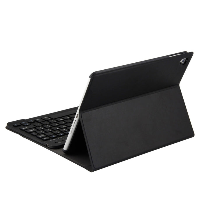 FT-1030 Bluetooth 3.0 ABS Teclado de textura cepillada + Funda de cuero para tableta con textura de piel para iPad Air / Air 2 / iPad Pro de 9,7 pulgadas, con ajuste de ángulo de tres engranajes / Magnético / Función de suspensión