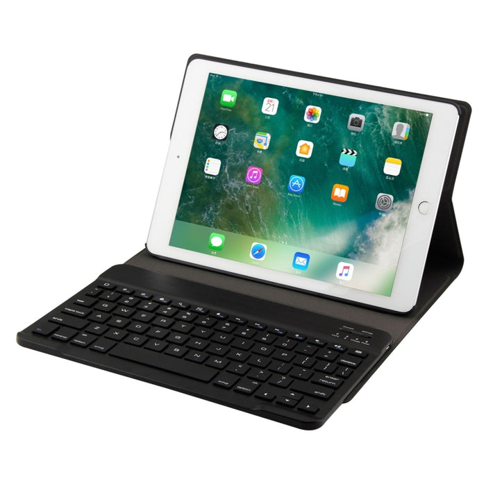 FT-1030 Bluetooth 3.0 ABS Teclado de textura cepillada + Funda de cuero para tableta con textura de piel para iPad Air / Air 2 / iPad Pro de 9,7 pulgadas, con ajuste de ángulo de tres engranajes / Magnético / Función de suspensión