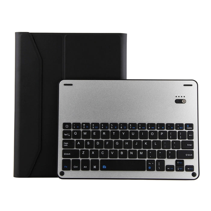 Teclado de aleación de aluminio Bluetooth FT-1038E + funda de cuero