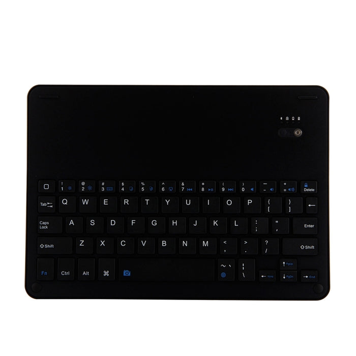 Teclado de aleación de aluminio Bluetooth FT-1038E + funda de cuero