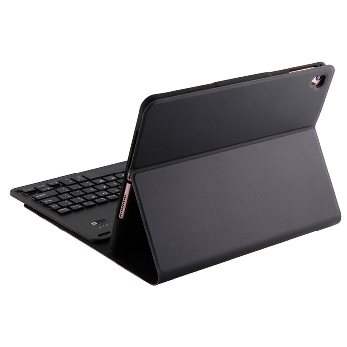Teclado de aleación de aluminio Bluetooth FT-1038E + funda de cuero