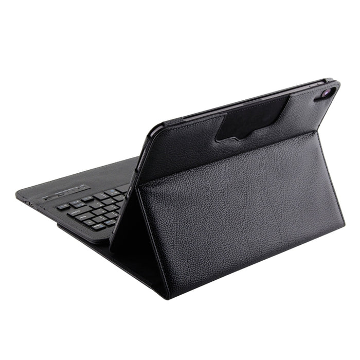 IP011 Teclado ABS desmontable Bluetooth 3.0 + Funda de cuero con textura Litchi para tableta para iPad Pro de 11 pulgadas (2018), con función de suspensión