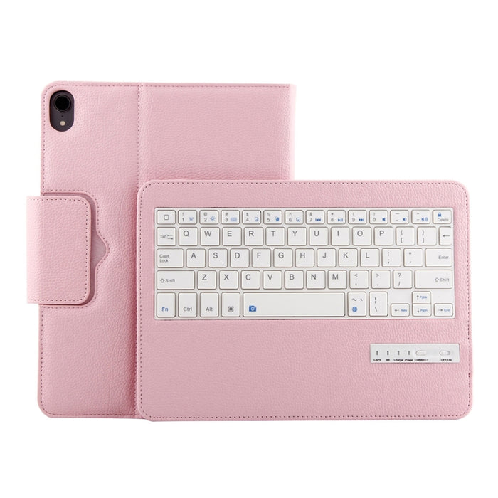 IP011 Teclado ABS desmontable Bluetooth 3.0 + Funda de cuero con textura Litchi para tableta para iPad Pro de 11 pulgadas (2018), con función de suspensión
