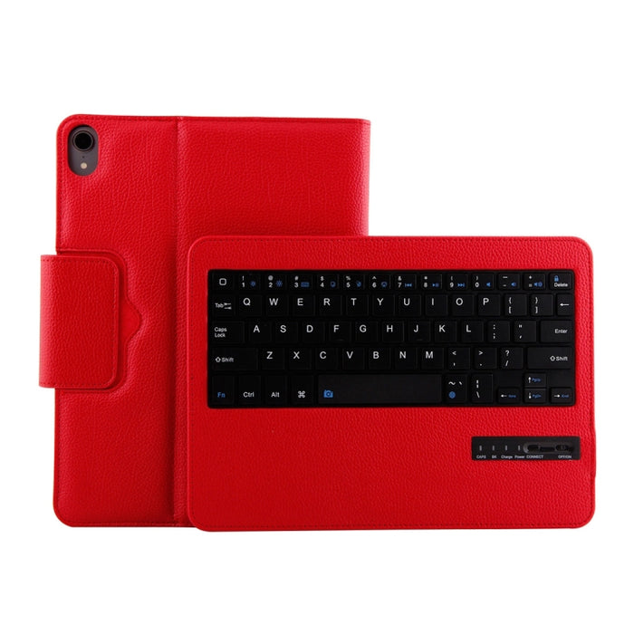 IP011 Teclado ABS desmontable Bluetooth 3.0 + Funda de cuero con textura Litchi para tableta para iPad Pro de 11 pulgadas (2018), con función de suspensión