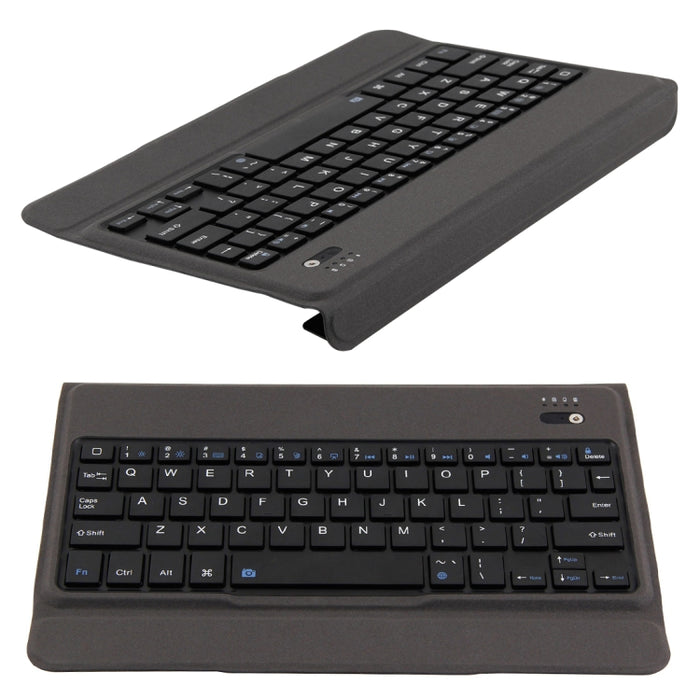 T-201 Teclado ultrafino Bluetooth 3.0 desmontable + Funda para tableta de cuero con textura de piel de cordero para iPad Air / Air 2 / iPad Pro de 9,7 pulgadas, compatible con ajuste de múltiples ángulos