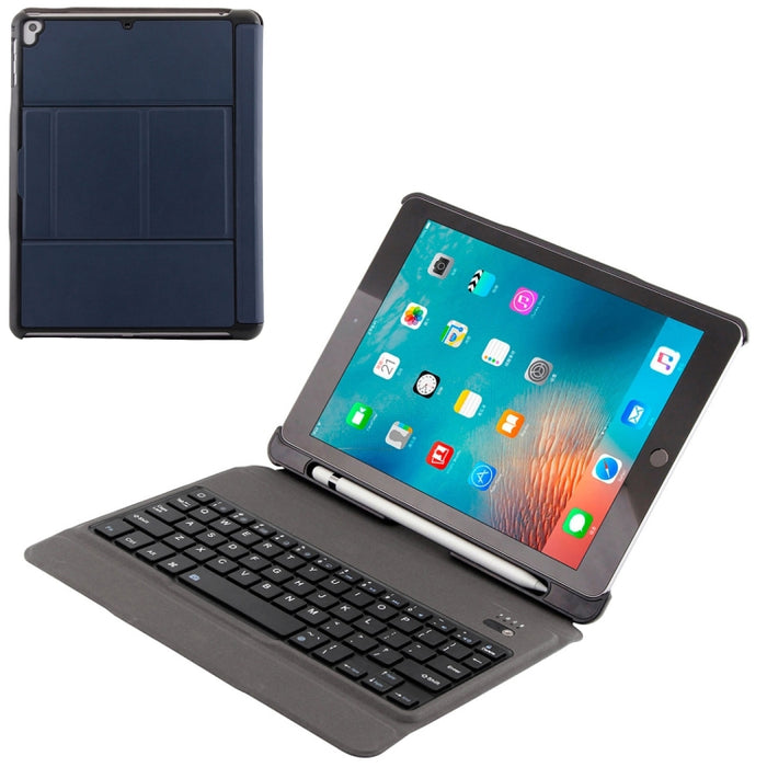 T-201 Teclado ultrafino Bluetooth 3.0 desmontable + Funda para tableta de cuero con textura de piel de cordero para iPad Air / Air 2 / iPad Pro de 9,7 pulgadas, compatible con ajuste de múltiples ángulos