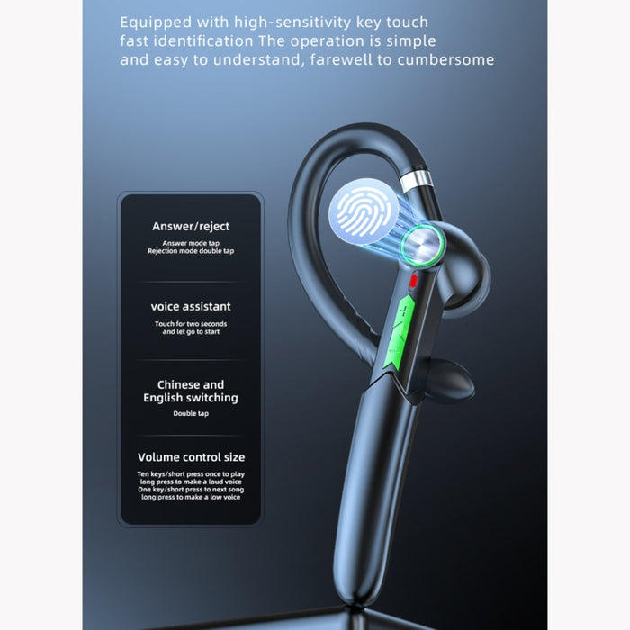 ME-100 TWS Negocios Giratorio Universal Verdadero Estéreo Versión 5.0 Auriculares Bluetooth In-Ear Colgantes