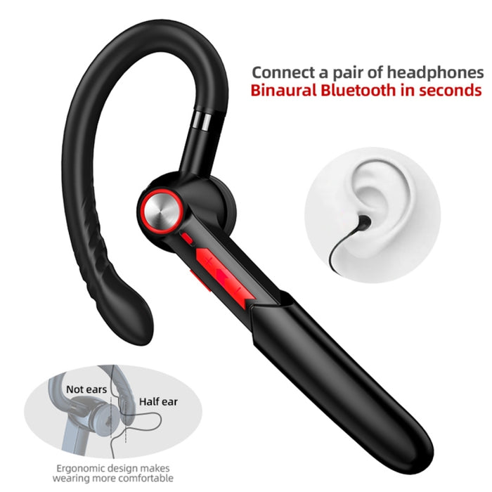 ME-100 TWS Negocios Giratorio Universal Verdadero Estéreo Versión 5.0 Auriculares Bluetooth In-Ear Colgantes